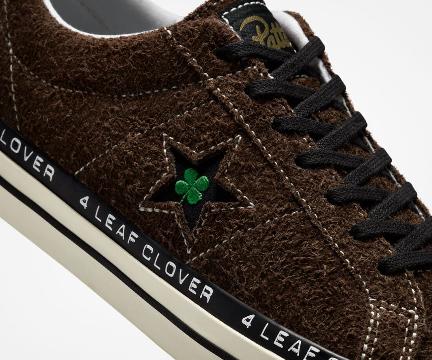 Tenis Converse x Patta Four-Leaf Clover One Star Pro Cano Baixo Feminino Verde Oliva Branco | PT K0753T9